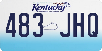 KY license plate 483JHQ