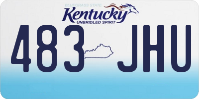 KY license plate 483JHU