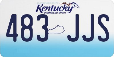 KY license plate 483JJS