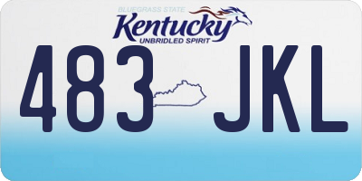 KY license plate 483JKL