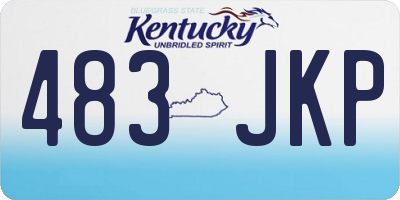 KY license plate 483JKP