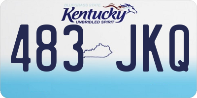 KY license plate 483JKQ