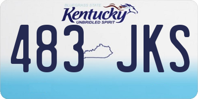 KY license plate 483JKS