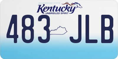 KY license plate 483JLB