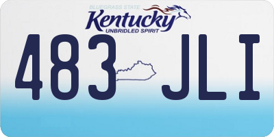 KY license plate 483JLI