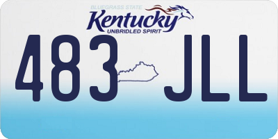 KY license plate 483JLL