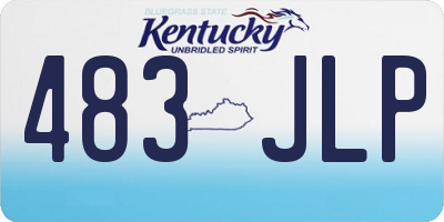 KY license plate 483JLP