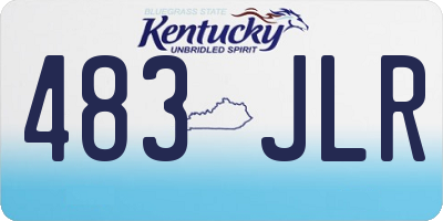KY license plate 483JLR