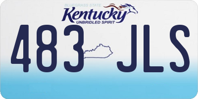 KY license plate 483JLS