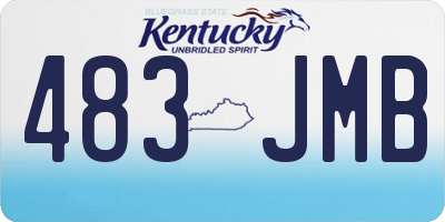 KY license plate 483JMB