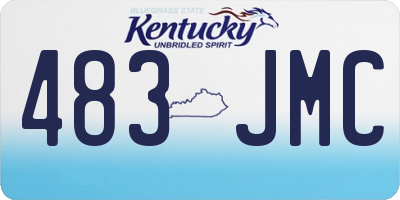 KY license plate 483JMC