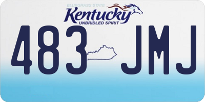 KY license plate 483JMJ