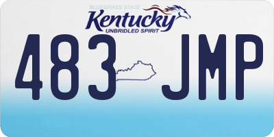 KY license plate 483JMP