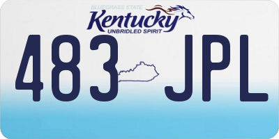 KY license plate 483JPL