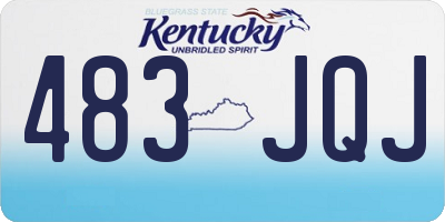 KY license plate 483JQJ