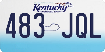KY license plate 483JQL