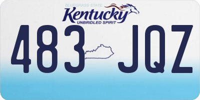 KY license plate 483JQZ