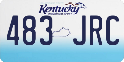 KY license plate 483JRC