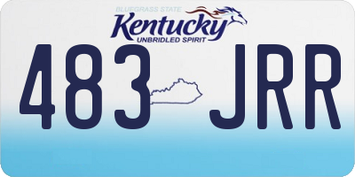KY license plate 483JRR