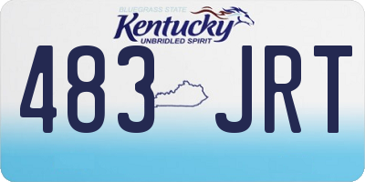 KY license plate 483JRT