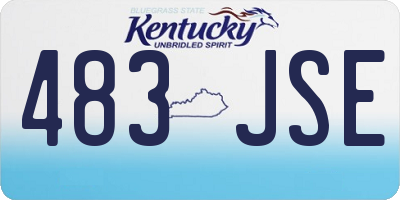 KY license plate 483JSE