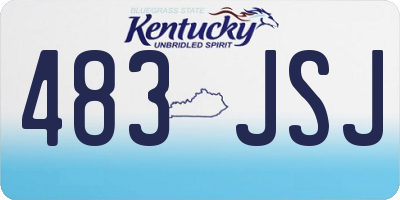 KY license plate 483JSJ