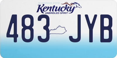 KY license plate 483JYB