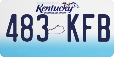 KY license plate 483KFB
