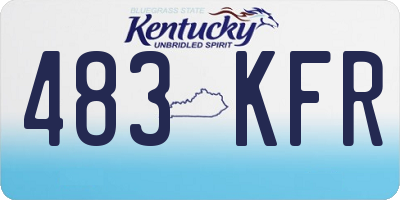 KY license plate 483KFR
