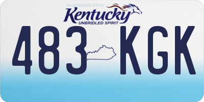 KY license plate 483KGK