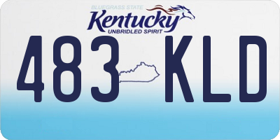 KY license plate 483KLD