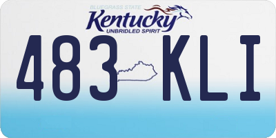 KY license plate 483KLI