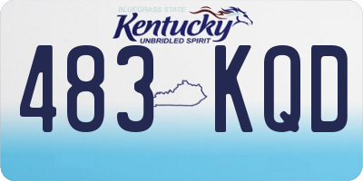 KY license plate 483KQD