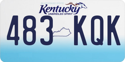 KY license plate 483KQK