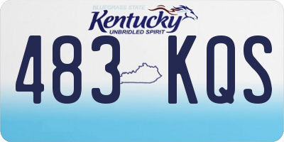 KY license plate 483KQS