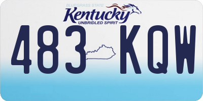 KY license plate 483KQW