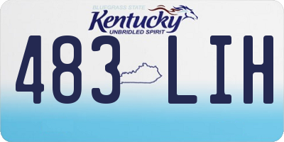 KY license plate 483LIH