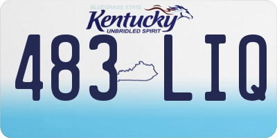KY license plate 483LIQ
