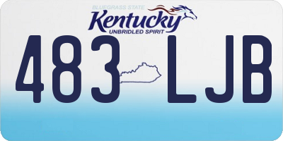 KY license plate 483LJB