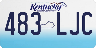 KY license plate 483LJC