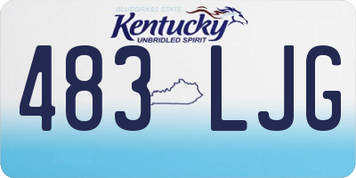 KY license plate 483LJG