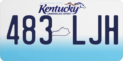 KY license plate 483LJH