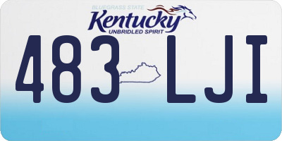 KY license plate 483LJI