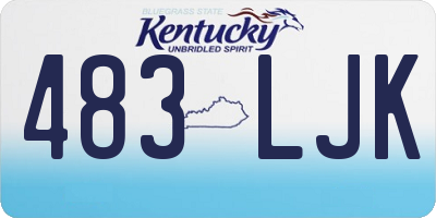 KY license plate 483LJK