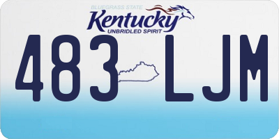 KY license plate 483LJM