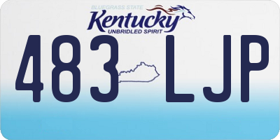 KY license plate 483LJP