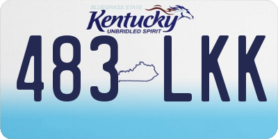 KY license plate 483LKK