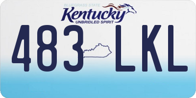 KY license plate 483LKL