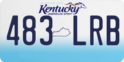 KY license plate 483LRB