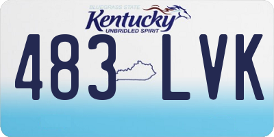 KY license plate 483LVK